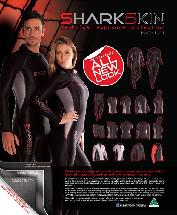 Sharkskin Covert Stinger Rapid Dry Suit w/ HECS Size 2XL Scuba Snorkel Spearfish 