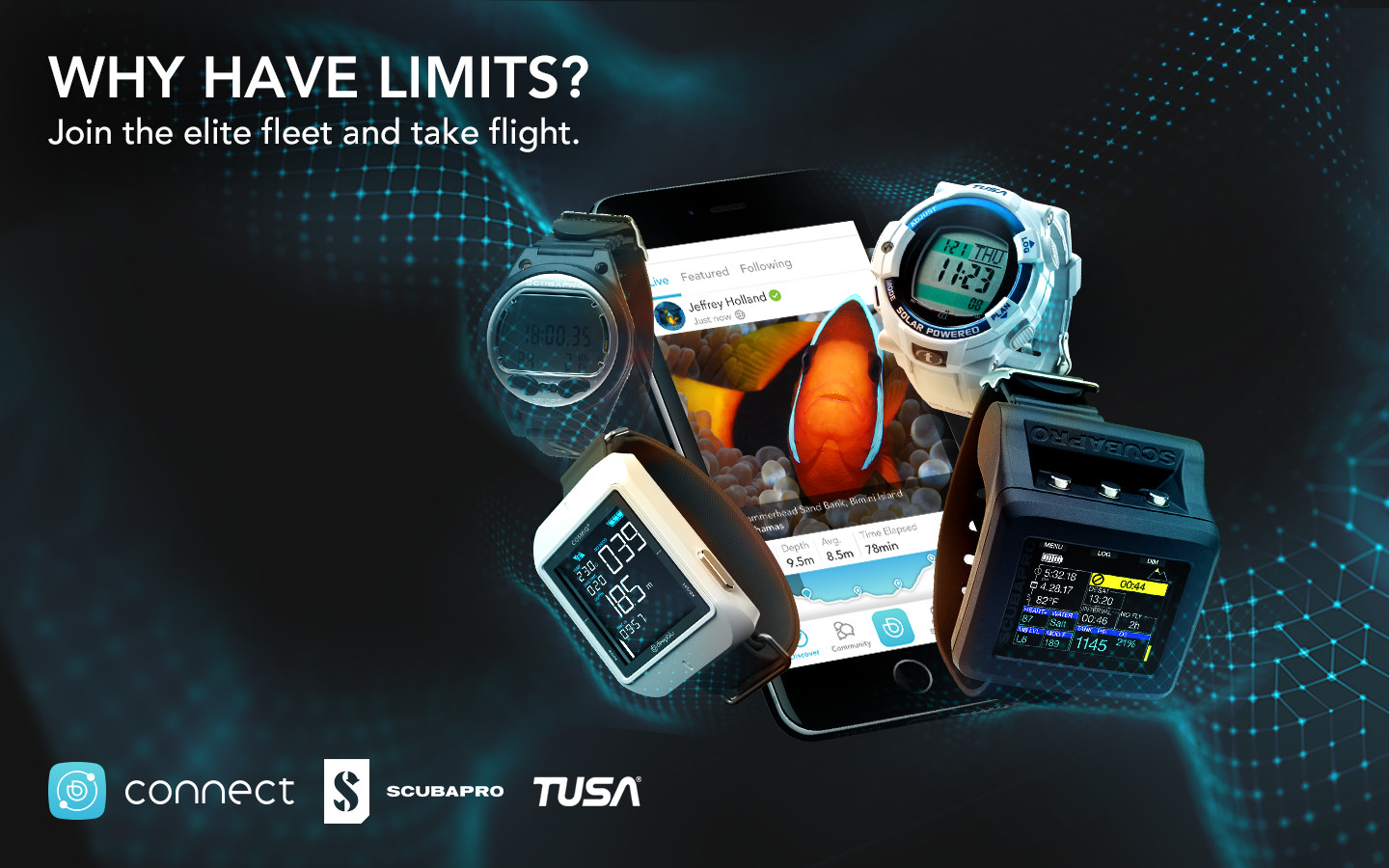 TUSA Joins the Dive Computer “Elite Fleet” through Deepblu Connect • Scuba Diver Life