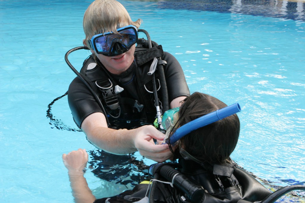 Scuba diving instructor
