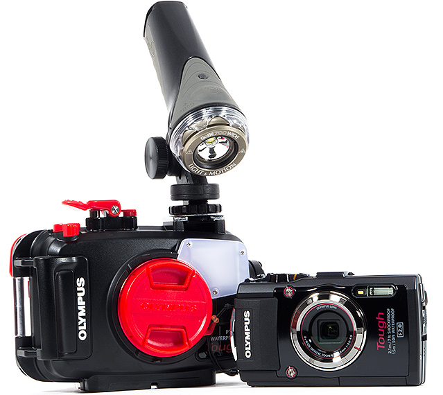 Olympus Tough TG-3 Camera - Using a Video Light Instead of Strobe to shoot Macro