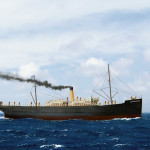 An illustration of the SS Copenhagen (Courtesy of the town of Lauderdale by the Sea)