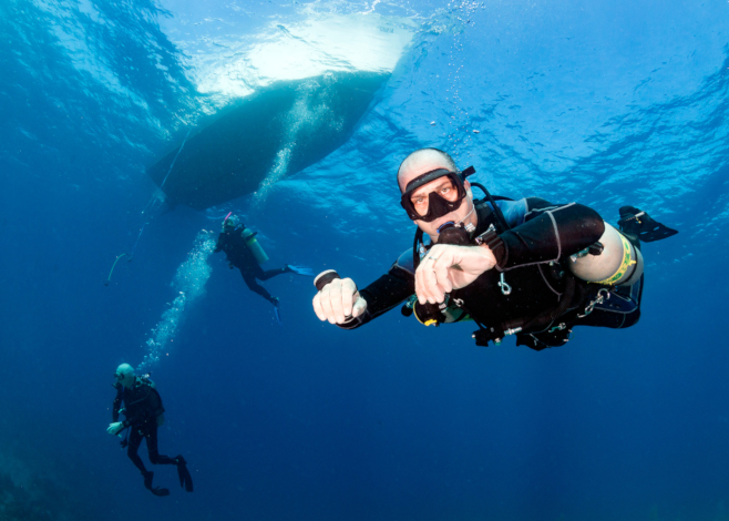 tech-diving course