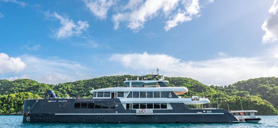 Scuba dive Palau on the Black Pearl Explorer