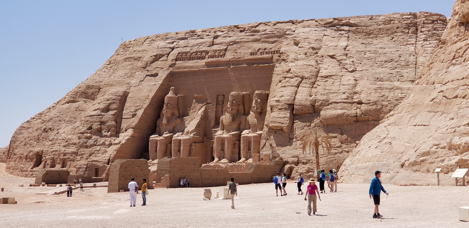 The setting for Abu Simbel is absolutely spectacular.