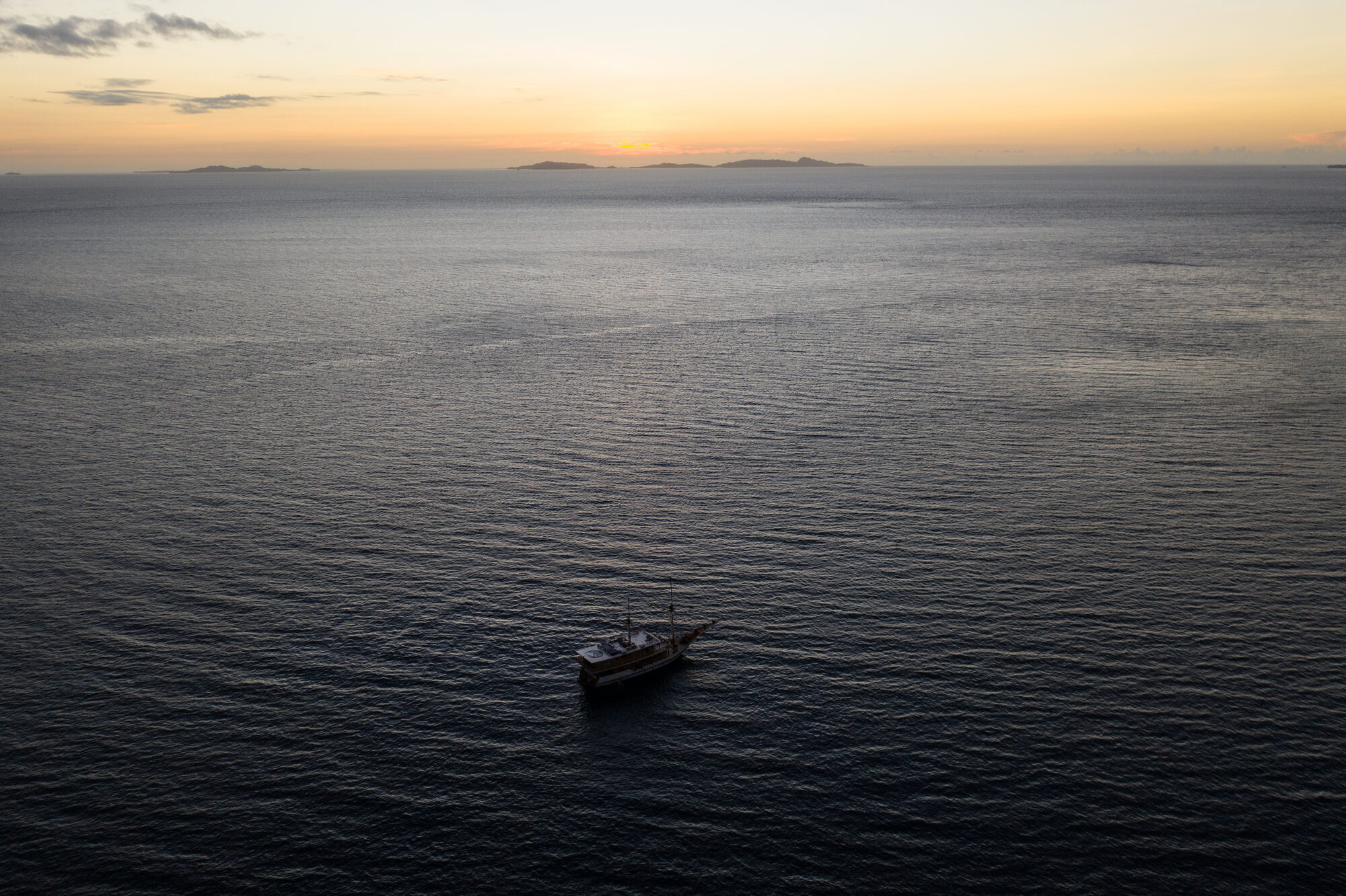 Scuba diving photo: liveaboard sunrise silhouette