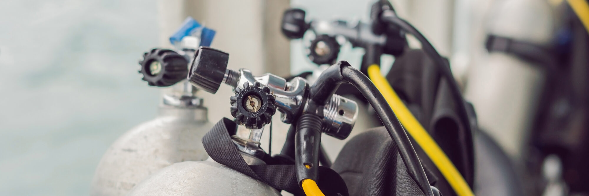 Scuba diving photo: regulator first stage tank